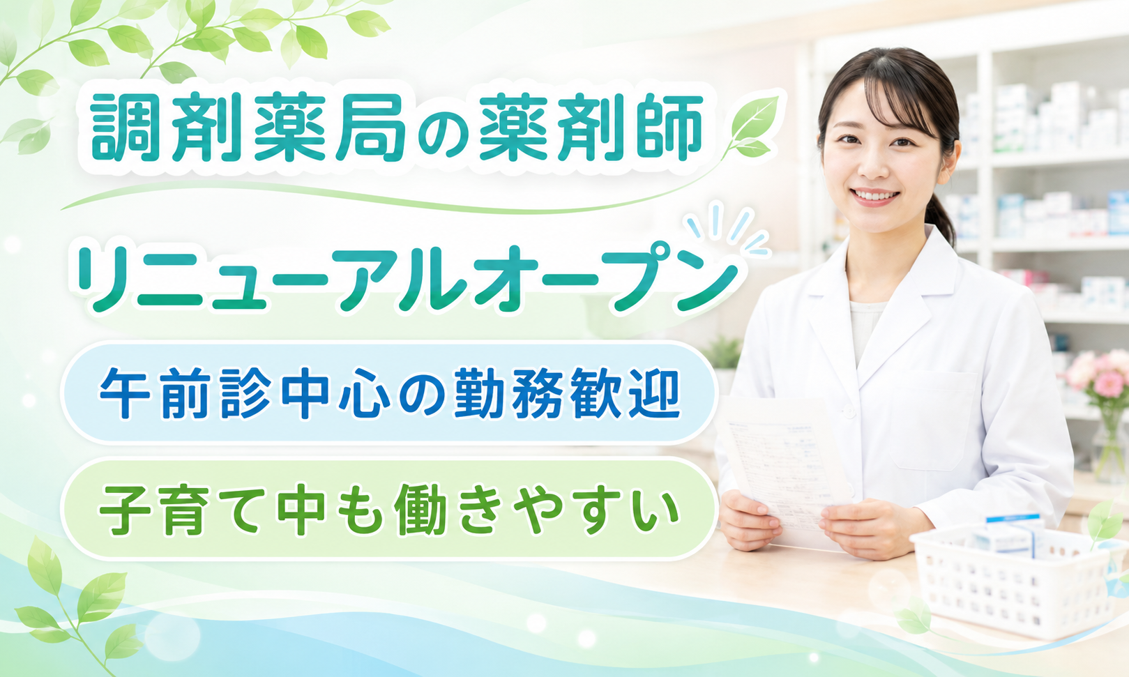 パート・アルバイト 薬剤師 調剤薬局求人イメージ