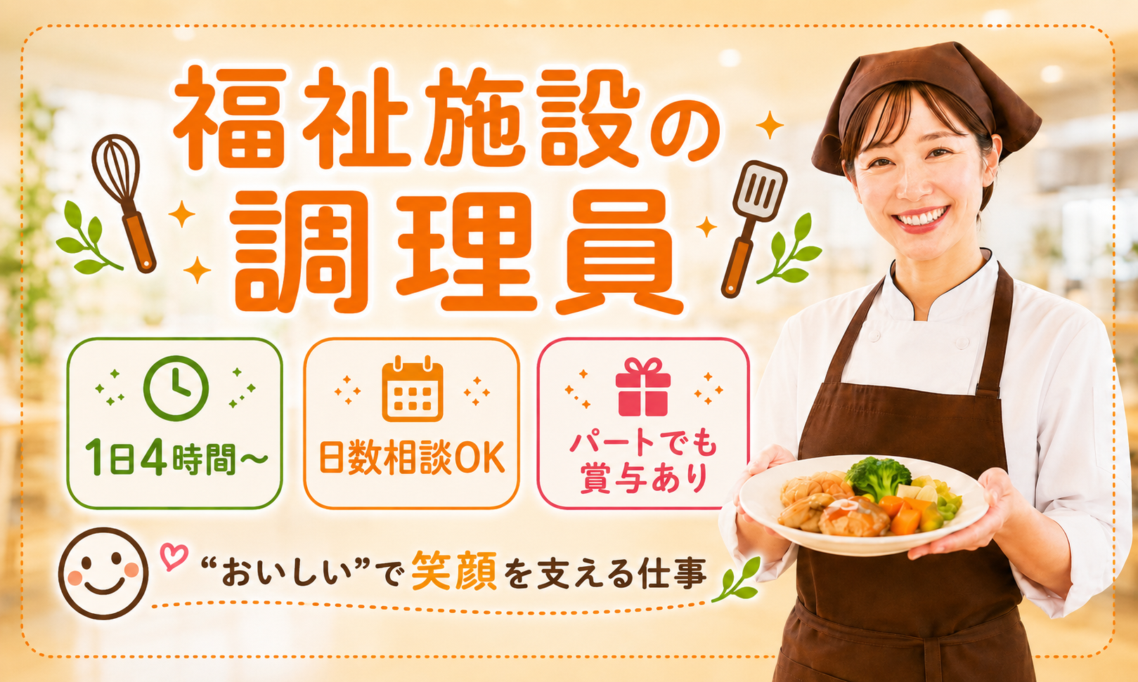 パート・アルバイト 調理師・調理スタッフ 介護施設の求人情報イメージ1