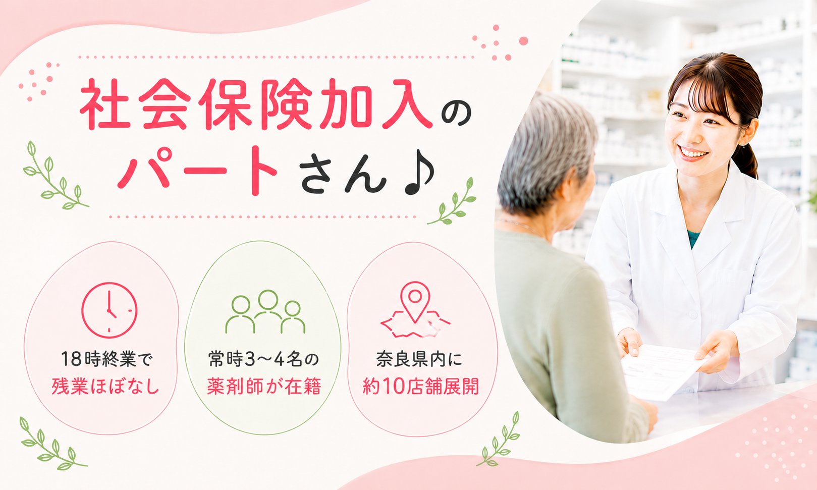 パート・アルバイト 薬剤師 調剤薬局求人イメージ